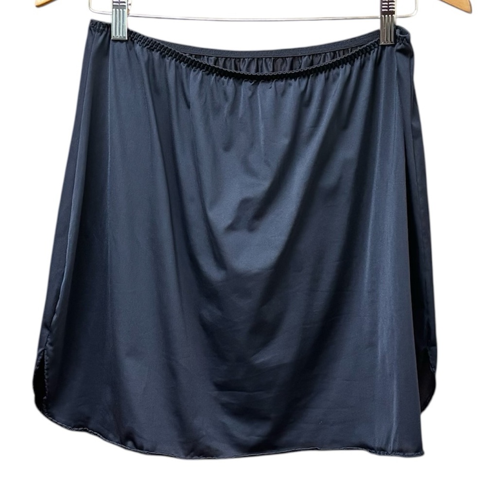 Dark navy Vanity Fair mini slip, XL
